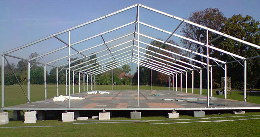 Clearspan Marquee - Under Construction