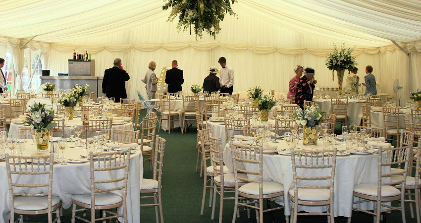 Wedding Marquee Interior