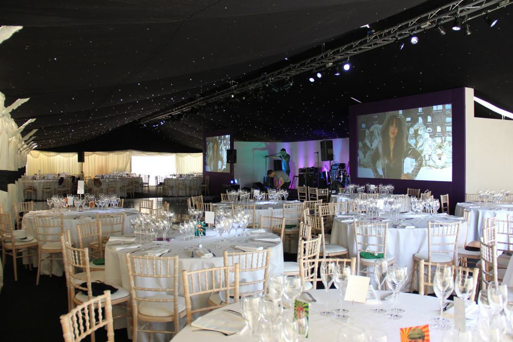 Corporate Event Marquee - AV & Stage